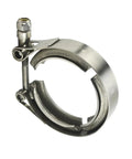 Sick 304 Stainless Steel Exhaust V Band Clamp Engineered For Extreme Heat Drag Racing And Street Builds With Rock Solid Seal And Zero Leakage Two Inch Diameter close-up view.
