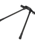 Lightweight Aluminum Folding Table Leg Set With Adjustable Height 36 To 59 Cm for camping tables and desks, black legs angled view