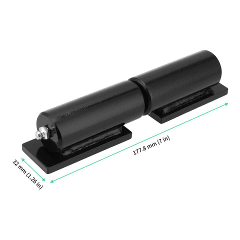 FUNSUEI 7-inch heavy-duty gate hinge with weld-on base, black ball-bearing hinge for swing gates
