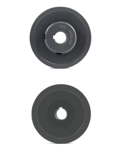 Single Groove V Belt Pulley 3.25 Inch Outer Diameter Five Eighth Inch Bore Cast Iron Fixed Bore For 4L A AX V-Belt Size Heavy Duty Pulley AK3258 Built For Tough Shop Use With Durable Cast Iron Construction And Corrosion Resistance