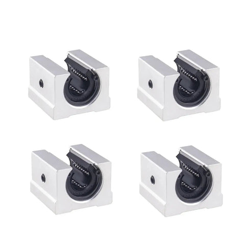 Beefed Up Pro Grade SBR Linear Bearing Block Kit 12mm Slider Rails For CNC Router Four Pack Includes SBR10UU SBR12UU SBR16UU SBR20UU SBR25UU
