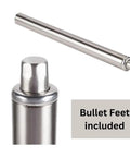 24 Inch Fully Stainless Steel Table Legs With Bullet Feet Set Of Four Heavy Duty Adjustable Leveling Feet Corrosion Resistant Support For Heavy Loads And High Traffic Areas