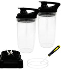 Replacement Square Pro Blender Blade Upgrade Kit With 18 and 24oz Cups And To Go Lid Compatible With Ninja Pro System BL621