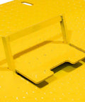 Detail of Tough As Nails Heavy Duty 84 By 96 Inch Shipping Container Loading Ramp With Fold Down Loop Flips and Safety Chain.