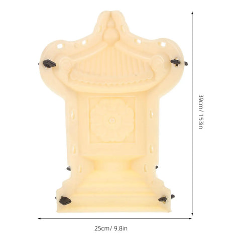 European Roman Style Concrete Statue Mold for Balcony Guardrails and Garden Fences, Plastic Casting Mould, beige, 25cm x 39cm