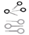 Heavy Duty Wire Terminal Removal Tool Set Three Piece Kit for Auto Electrical Plug Connector Pin Extractor with comfortable handles.