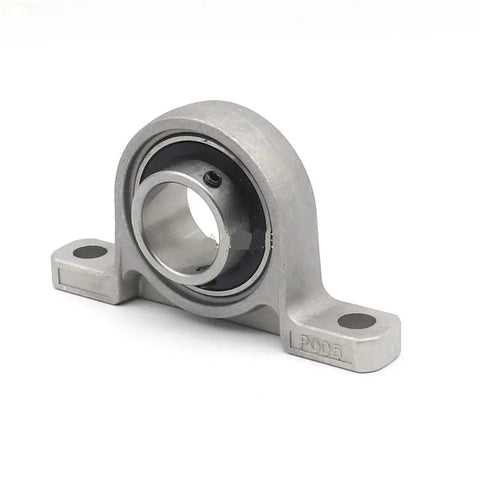 2 Pcs 25mm KP005 Spherical Roller Bearing Insert Zinc Alloy Mounted Pillow Block Housing Heavy Duty Anti Rust Seals Keep Dust Out For Smooth Rotation Perfect For Guys Working On Big Builds Or DIY Rigs Needing Gear That Does Not Quit, front view