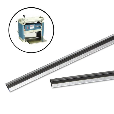 12 Inch Planer Blades For Makita 2012NB And 2012 Replacement 793346-8 Set Of 2, Reversible Double Edged High Speed Steel Blades