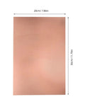 Single Sided Copper Clad PCB Laminate 1.4mm Thick Copper Plated Universal Circuit Board For Etching And DIY Prototyping Kit 20x30cm And 11.8x7.8 Inches For Easy Soldering And Circuit Projects image showing the full board with dimensions.