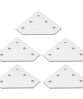 Five Piece Flat Tie Plate Aluminum Alloy 5 Hole Mending Plate Bracket For Industrial Machinery And Heavy Duty Furniture Frame Assembly