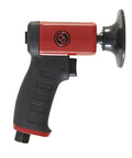 Air Rotary Sander Tool With Pistol Grip Handle 3 Inch Hook And Loop Pad 0.2 HP 150W 15000 RPM side view