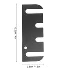 10 Piece Door Hinge Shim Set Stainless Steel Spacers For Door Alignment Gap Filling And Stabilizing Loose Hinges Easy Install Durable Metal Hardware Kit For Sagging Or Misaligned Doors, single shim close-up