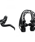 HS33 R Hydraulic Rim Brake With Two Finger Lever Radial Design 2000 mm Cable Length Increased Braking Power Lighter Weight Carbotecture Housing Smooth Modulation For Road And Mountain Bike Rides, showing the brake lever and main assembly