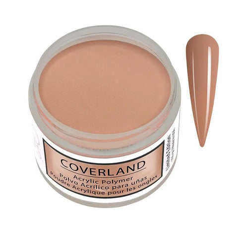 Autumn Indulgence Acrylic Nail Powder Set 6 Pc 1.5 Oz Each Fall Collection in tan shade with attached nail swatch