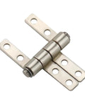 360° rotation torque-stop damping hinge with two mounting plates, stainless steel, 1 piece