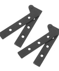 Heavy Duty Rotatable Hidden Door Hinges 2 Pack for Cabinets, Secret Doors and Bookcases Concealed Pivot Hinges, durable metal