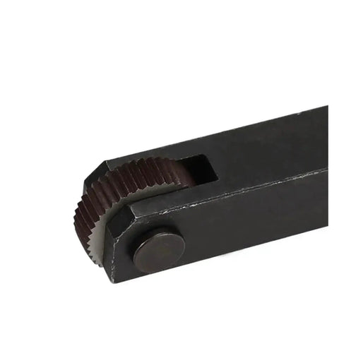 Close-up of a Beefy Single Wheel Straight Knurling Tool from the 7-piece set, showing durable hard alloy wheel for metalwork embossing.