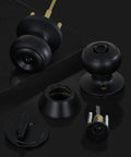 Three Pack All Keyed Alike Entry Door Knob And Deadbolt Set With One Handy Key Fits All Locks Single Cylinder Deadbolt