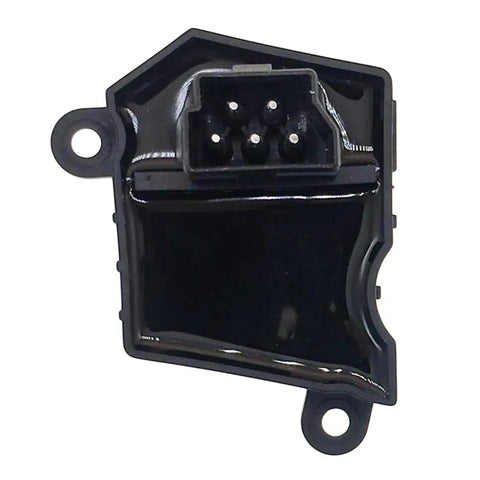Direct Swap Hvac Blower Motor Control Module Resistor 64116929540 Ru617 351321511 showing electrical connector and smooth black finish.