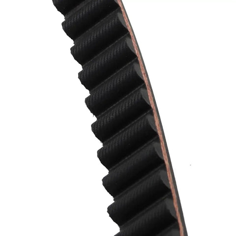 Close-up view of Super Durable 1 Inch 137T Drive Belt For Harley Davidson Sportster Motorcycle with closely spaced teeth.
