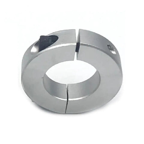 Heavy Duty Aluminum Double Split Shaft Collar For Industrial Machinery Featuring Superior Holding Power On Soft Shafts Ideal For Low Axial Load Scenarios Built From Durable Alloy Construction To Ensure Long Life, 13mm