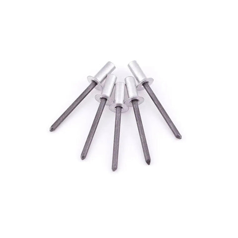 No Sweat Top Shelf Beefy 500 Pack Closed End Blind Rivets Weatherproof Countersunk Aluminum Steel Fasteners 4.8 X 25 Slick Hardware Kit For Auto And Home Fix Ups