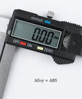 KKIUUUYTGT External Groove 150 Inner Hole Internal Measuring Caliper with digital display and stainless steel beam.