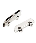 Full Extension Drawer Slides Set Four Pieces Stainless Steel Rollers With Detachable Quick Release Latches For Glass Sliding Doors