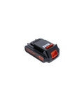 20V Max 15 Ah Lithium Ion Rechargeable Power Tool Battery shown side view on white background for DIY tasks and garden chores.