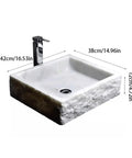 Premium Above Counter Vessel Sink For Modern Bathroom Vanity Slick Ceramic Washbasin Heavy Duty Build Easy Install Zero Fuss Indoor Or Balcony Ready Total Bath Upgrade, 42x38x12 cm, white ceramic design.