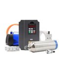 4.5KW Water Cooled ER20 Spindle Motor D100mm with 5.5KW Inverter VFD for CNC Milling Machine, set with pump and accessories