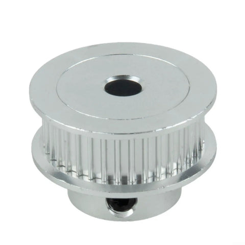 Smooth Aluminum Timing Pulley Kit With 20T And 36T Gears For Mills And CNC Builds. Includes Synced Belts, Hex Wrench Keys And High Grade 5MM Bore Housings For Zero Slip Drive Operations That Run Super Cool. 5mm bore aluminum pulley