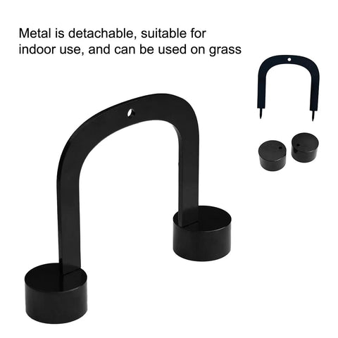 Metal golf swing alignment and putting gate training aid for indoor practice elevate accuracy and muscle memory at home office