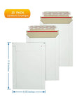 Three 22 Pack White Rigid Mailers 9.25 X 11.5 Inches Heavy Duty Cardboard Mailers That Keep Your Flat Stuff Flat Perfect For Shipping