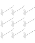 Slat Wall Hooks 50 Pack 15cm Iron Slatwall Panel Hooks With Electroplated Finish Single Wire Display