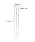 Photosensitive Diode Photodiode Light Sensor Pack Of 20 3mm Clear Flat Head Receiver Diodes 400 1100 Nm Detection Range 940 Nm Peak
