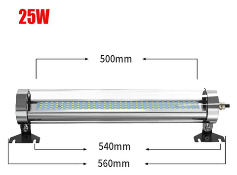 Built Tough LED Shop Light With Adjustable Bracket For Industrial Machines Or Workshop 25W Universal 110V To 220V