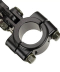 Close-up of the mounting bracket on a Beefy Left Mini Bike Brake Lever Clutch Handle For Predator 212cc 196cc Engines And Coleman CT200U