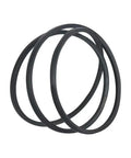 Five Eighth Inch By One Hundred Twenty Seven Inch Lawn Mower Deck Belt Replacement 484100 for Fifty Two Inch Deck shown coiled