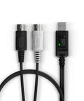 U2MIDI Pro USB MIDI Interface Cable with DIN connectors and USB end, 6.5ft length, for plug-and-play PC to MIDI instrument setup.
