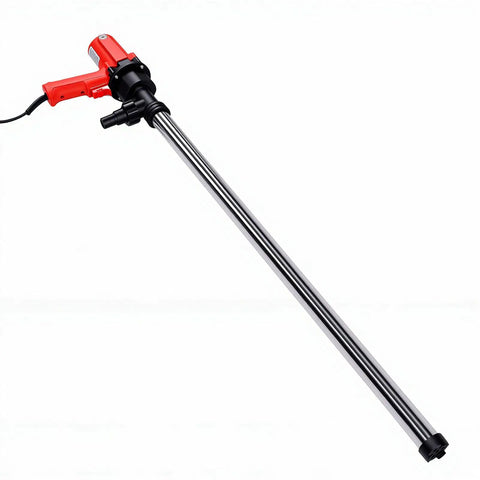 Eujgoov Electric Drum Pump For 200L And 220L Containers Fast Liquid Transfer 60 To 75 Liters Per Minute With 6 Gear Speeds For Workshops And Industrial Use Efficient Handheld Design