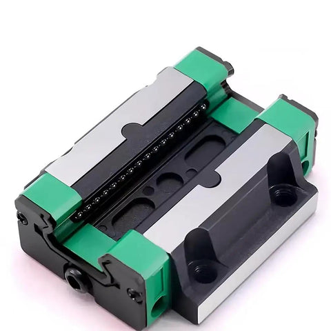 Heavy Duty Linear Guide Block With 4 Row Ball Bearings For CNC Router 3D Printer And Automation Gear Workhorse Carriage On High Precision Linear Rail For Smooth Reliable Motion, flanged steel block