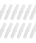 10 Pc Double Ended Barbed Hose Connector Repair Kit For Plastic Tube DIY Fixes No Tools Needed Hydroponics Piping Coupler Emergency Patch, 10 clear connectors