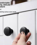 Upgrade Your Cabinets With Durable Brushed Nickel Knobs And Pulls For Kitchen Drawers And Closet Doors, Fingerprint Resistant, Tarnish Free Hardware That Is Built To Last. Focus on a hand turning a cabinet knob.