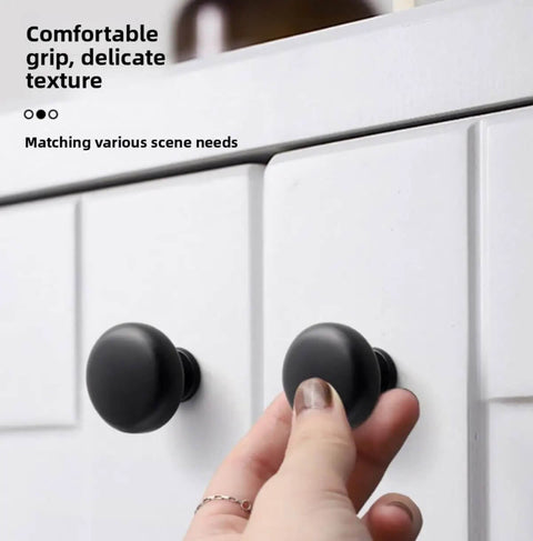 Upgrade Your Cabinets With Durable Brushed Nickel Knobs And Pulls For Kitchen Drawers And Closet Doors, Fingerprint Resistant, Tarnish Free Hardware That Is Built To Last. Focus on a hand turning a cabinet knob.