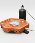 Portable One Burner Propane Camp Stove With Carry Strap For Backpacking Outdoor Cooking Flick Ignition 8600 BTU Gas Stove