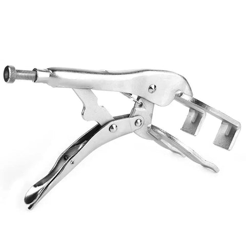 4 Pack 9 Inch Locking Pliers With Quick Release For Easy Removal U Shaped Jaw Vise Grips Welding Clamp on white background