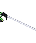 Jiawu Rechargeable Liquid Transfer Pump With 304 Stainless Steel Tube For Smooth Fuel Siphoning In Food Processing And Equipment Maintenance Featuring Ergonomic Design And US Plug For Portable Heavy Duty Use, showing cordless pump with aluminum tube.