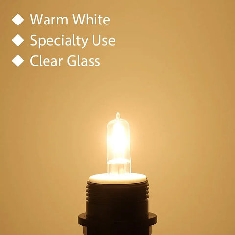 4 Pack JDE11 100W Halogen Bulbs E11 Mini Candelabra Base Dimmable 2800K Warm White For Ceiling Fans Chandeliers Pendant And Accent Lighting High Brightness 1600 Lumens