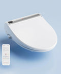 Round Bidet Toilet Seat With Wireless Remote Instant Warm Water Wash Heated Seat Air Dryer Deodorizer Night Light Eco Mode.